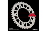 Couronne JT SPROCKETS aluminium ultra-light 1793 - 520