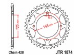 Couronne JT SPROCKETS acier standard 1874 - 428