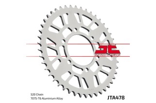 Couronne JT SPROCKETS aluminium ultra-light anti-boue 478 - 520