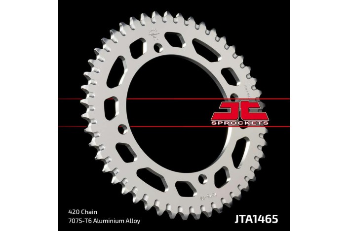 Couronne JT SPROCKETS aluminium ultra-light anti-boue 1465 - 420