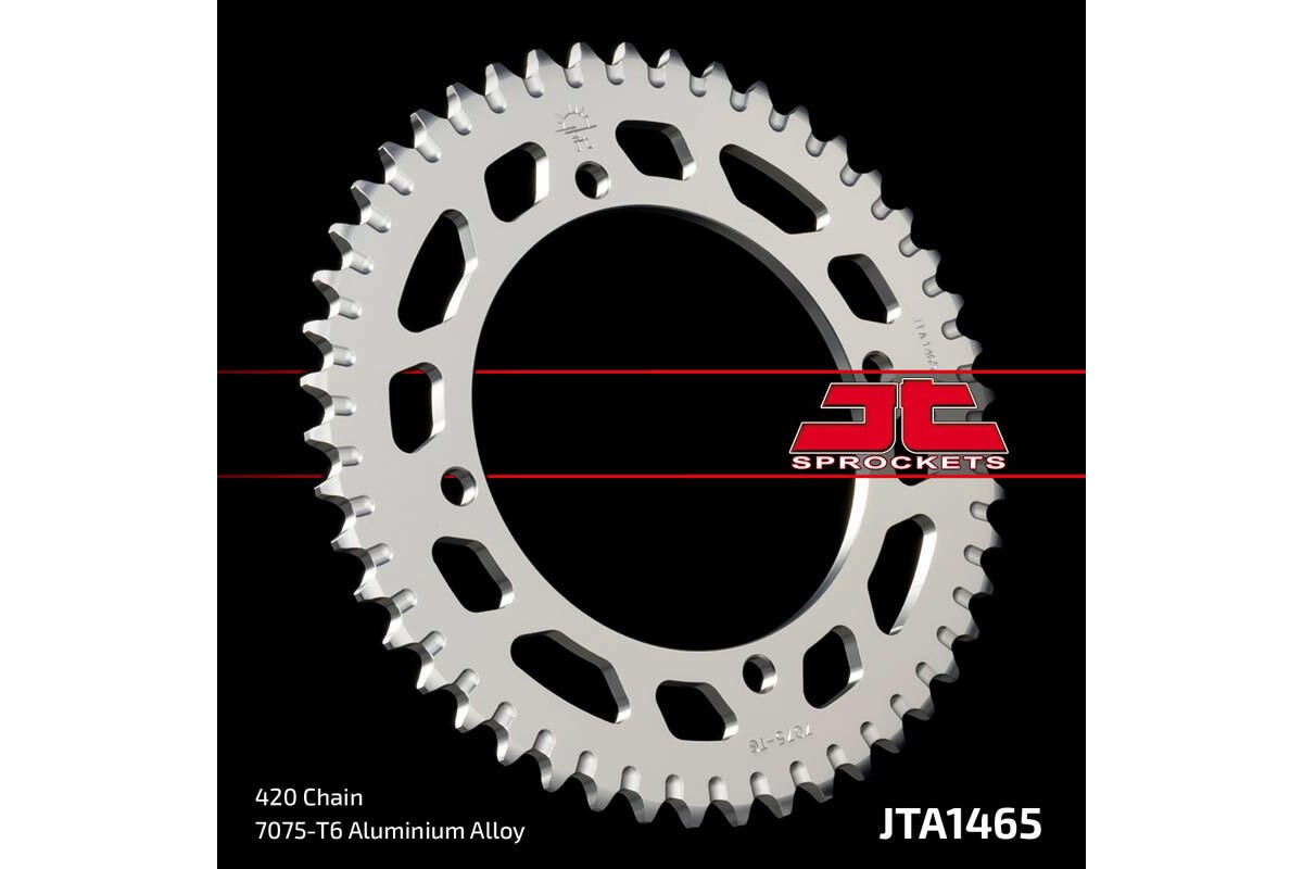 Couronne JT SPROCKETS aluminium ultra-light anti-boue 1465 - 420