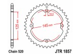 Couronne JT SPROCKETS acier standard 1857 - 520