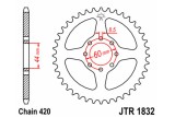 Couronne JT SPROCKETS acier standard 1832 - 420