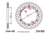 Couronne JT SPROCKETS aluminium ultra-light anti-boue 853 - 520