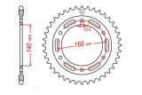 Couronne JT SPROCKETS acier standard 3 - 525