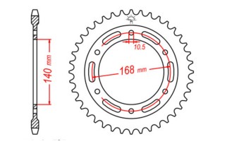 Couronne JT SPROCKETS acier standard 3 - 525