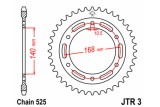 Couronne JT SPROCKETS acier standard 3 - 525