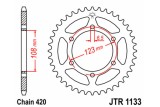 Couronne JT SPROCKETS acier standard 1133 - 420