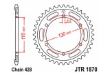 Couronne JT SPROCKETS acier standard 1870 - 428