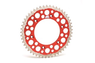 Couronne RENTHAL Twinring aluminium Ultra-Light anti-boue anodisé dur HA - 520