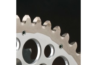 Couronne RENTHAL Twinring aluminium Ultra-Light anti-boue anodisé dur HA - 520