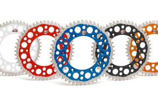 Couronne RENTHAL Twinring aluminium Ultra-Light anti-boue anodisé dur HA - 520