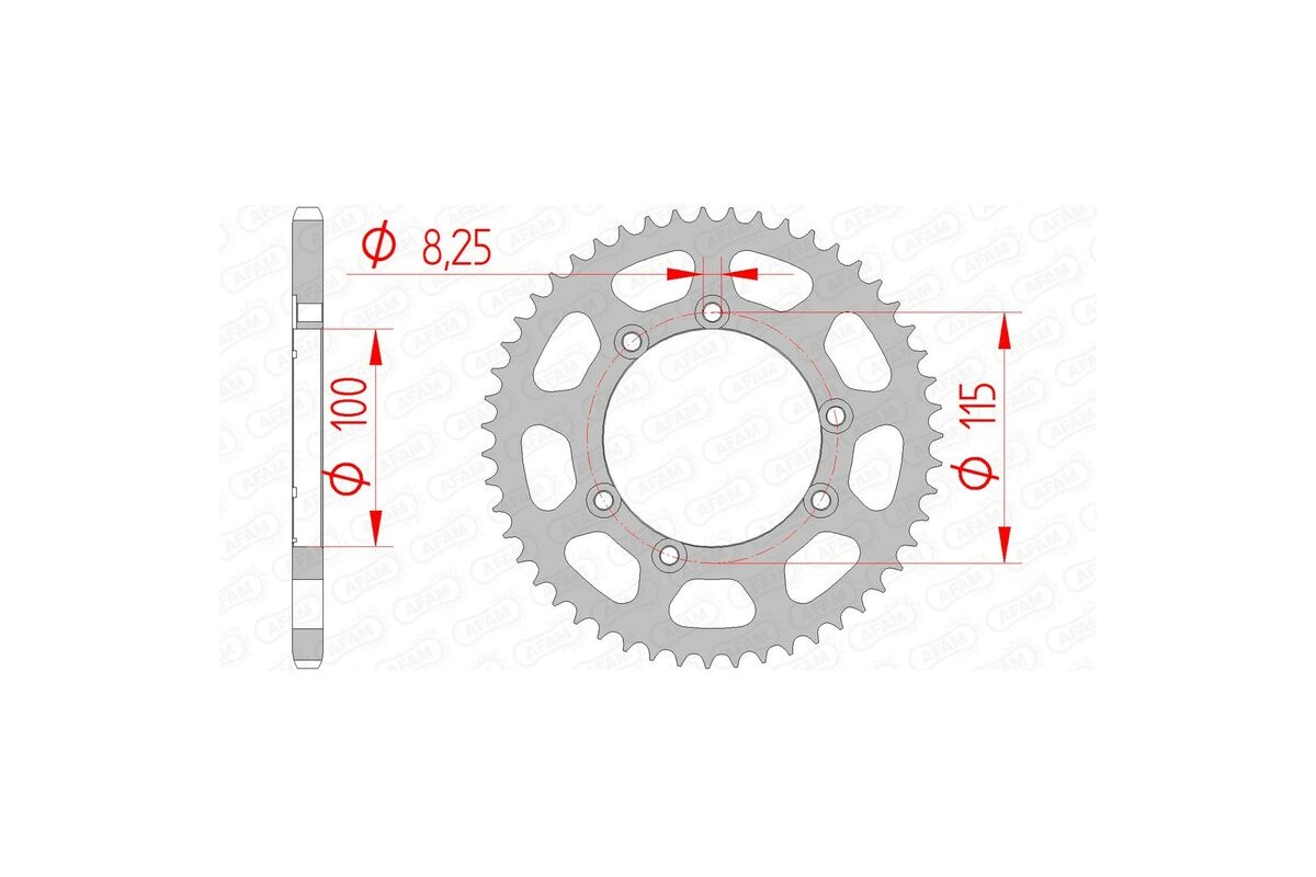 Couronne AFAM acier standard 92115 - 420