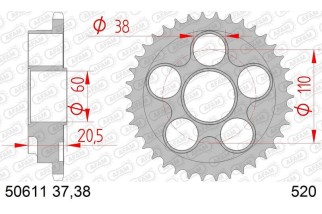 Couronne AFAM acier standard 50611 - 520