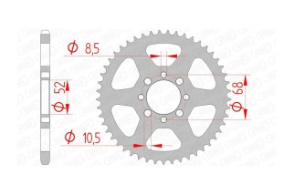 Couronne AFAM acier standard 14100 - 420