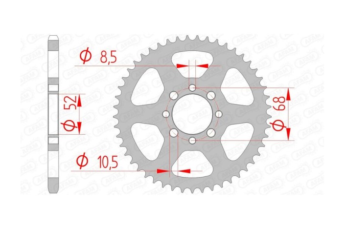 Couronne AFAM acier standard 14100 - 420