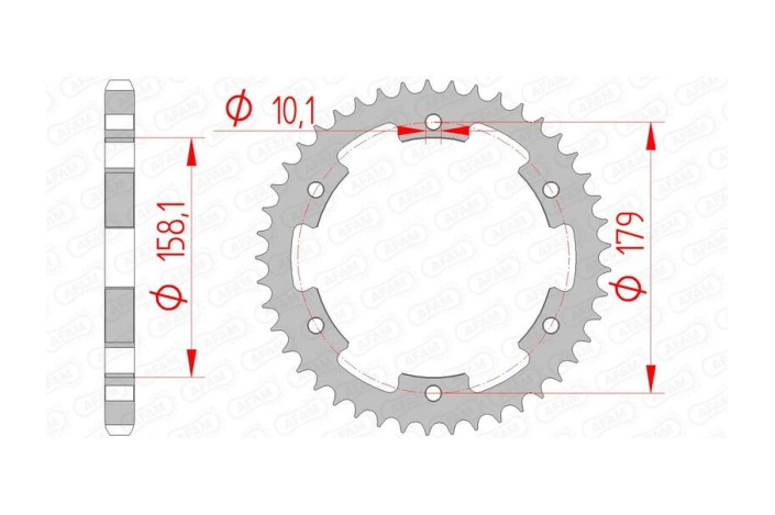 Couronne AFAM acier standard 35804 - 525