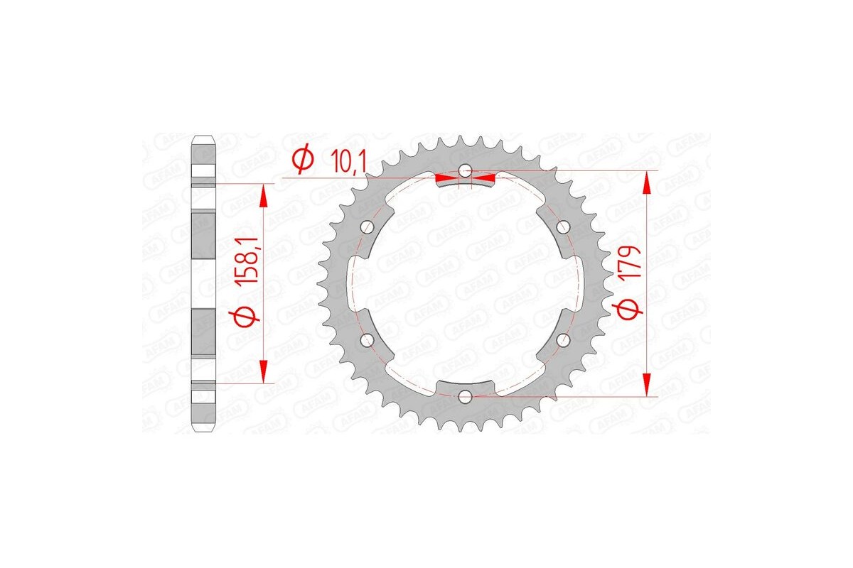 Couronne AFAM acier standard 35804 - 525