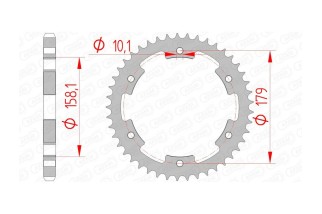 Couronne AFAM acier standard 35804 - 525