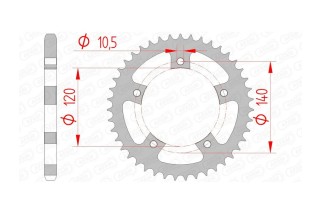 Couronne AFAM acier standard 86500 - 525