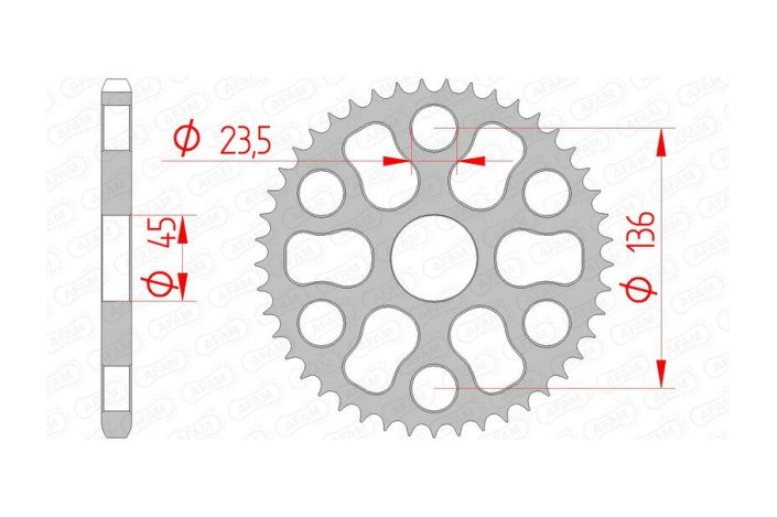 Couronne AFAM acier standard 12325 - 428