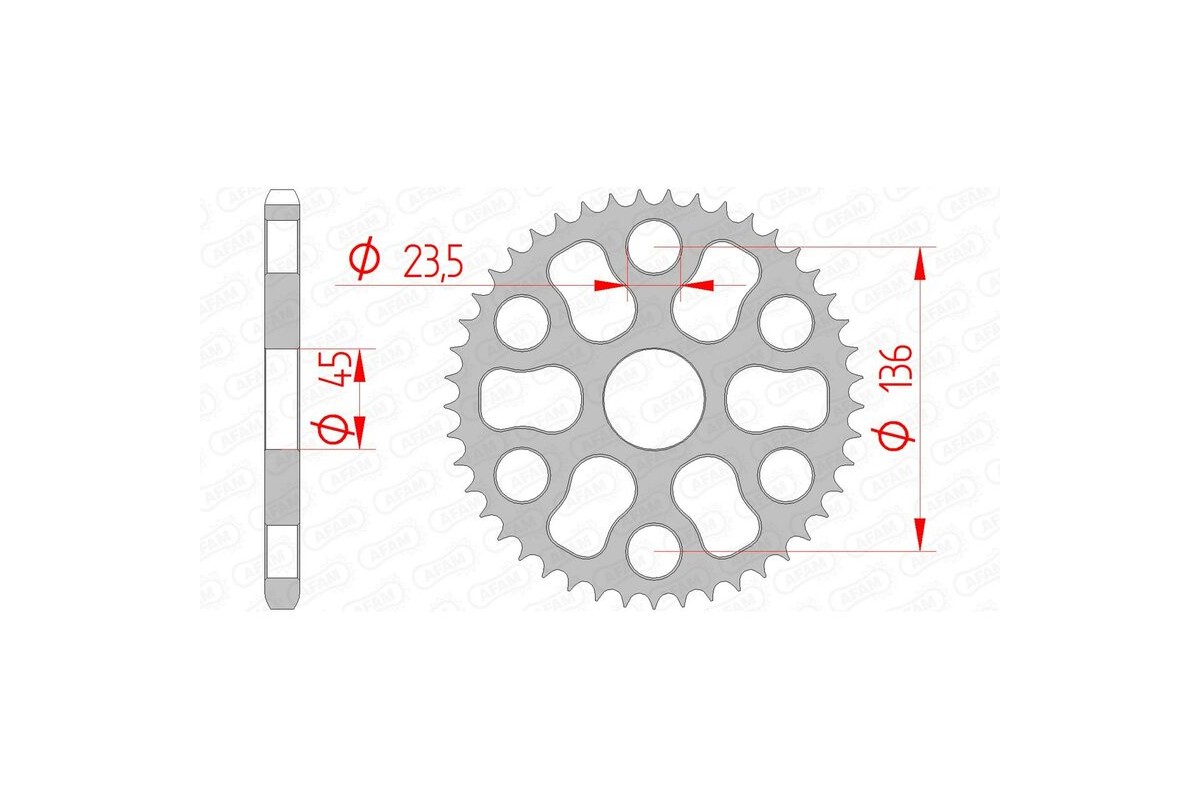 Couronne AFAM acier standard 12325 - 428