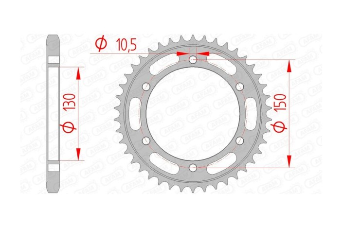 Couronne AFAM acier standard 12606 - 525