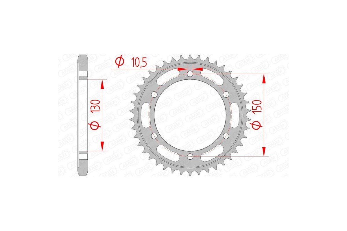 Couronne AFAM acier standard 12606 - 525