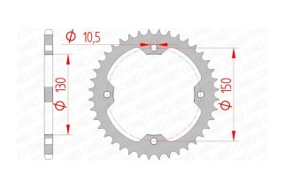 Couronne AFAM acier standard 92328 - 520