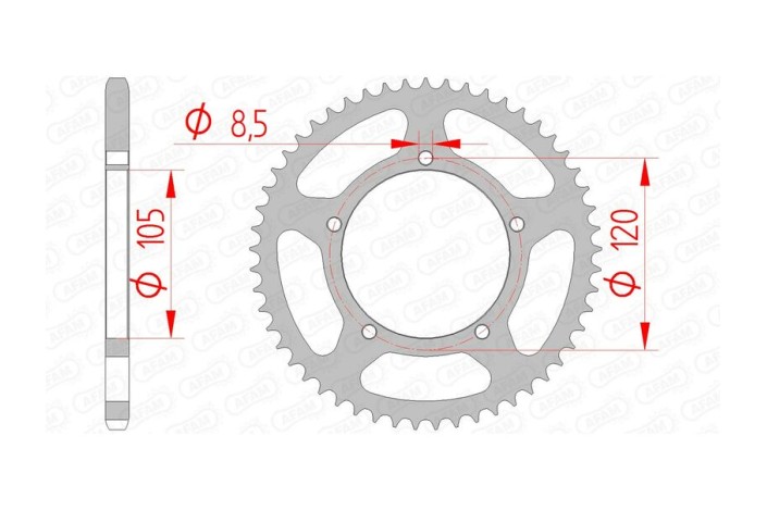 Couronne AFAM acier standard 35103 - 420