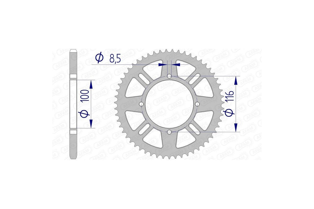 Couronne AFAM aluminium 17104420