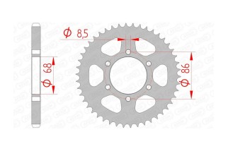 Couronne AFAM acier standard 16201 - 428