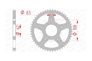 Couronne AFAM acier standard 92122 - 420