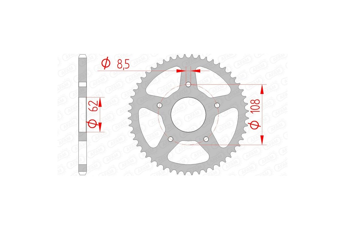 Couronne AFAM acier standard 92122 - 420