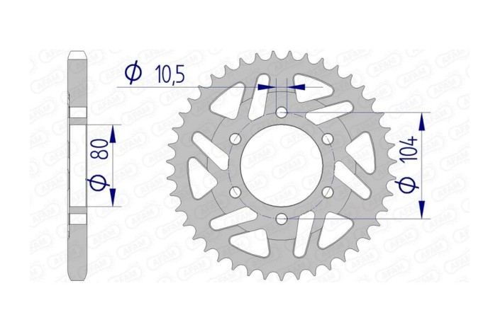 Couronne AFAM aluminium 17610525