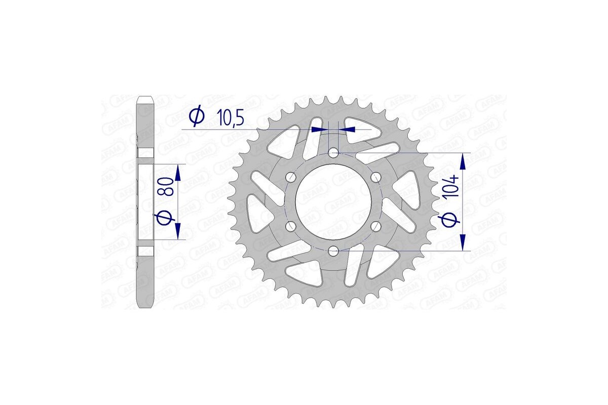 Couronne AFAM aluminium 17610525