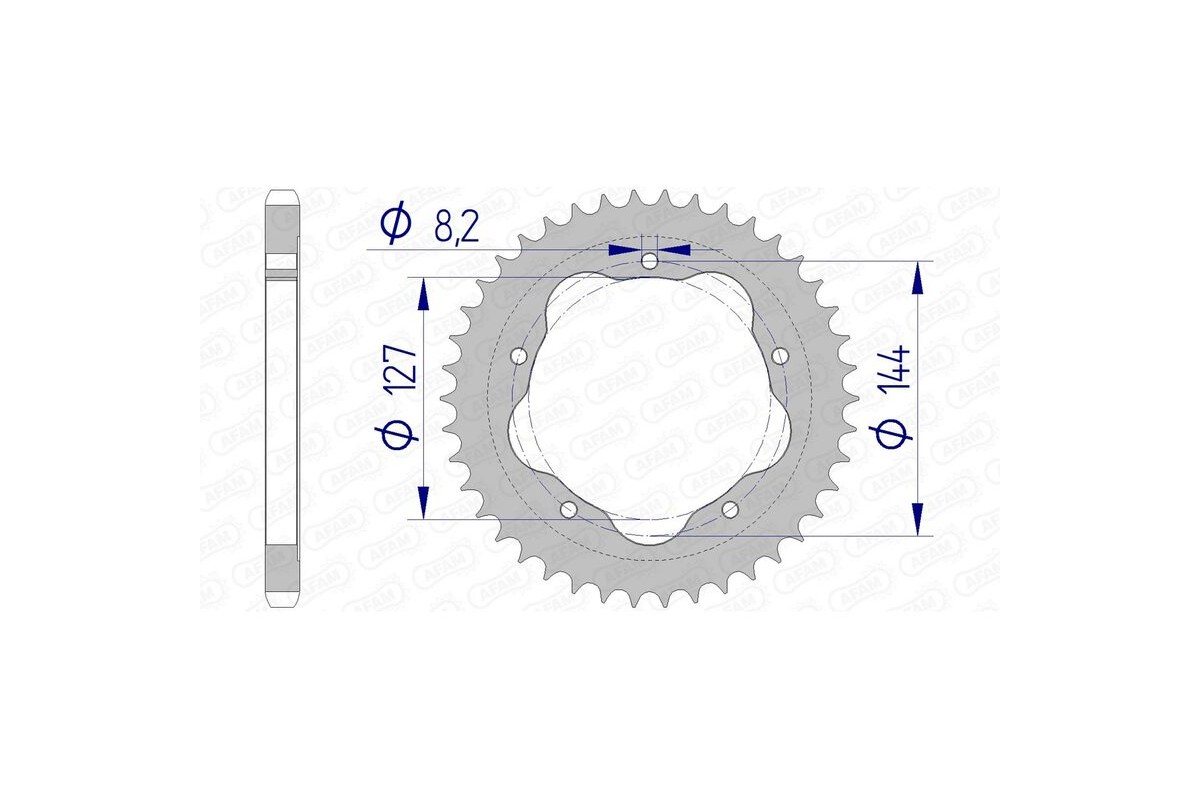 Couronne AFAM aluminium 51608 - 525 - Nécessite un porte couronne AFAM