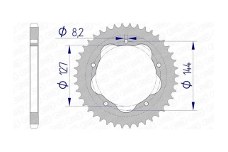 Couronne AFAM aluminium 51608 - 525 - Nécessite un porte couronne AFAM