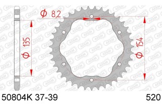 Couronne AFAM acier standard 50804K - 520 - Nécessite un porte couronne AFAM