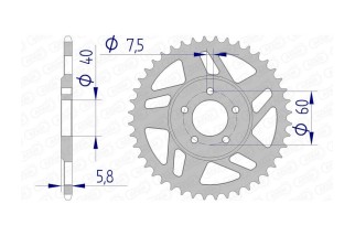 Couronne AFAM aluminium 72103 - 415