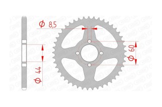 Couronne AFAM acier standard 12100 - 420