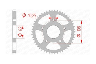 Couronne AFAM acier standard 47201 - 428