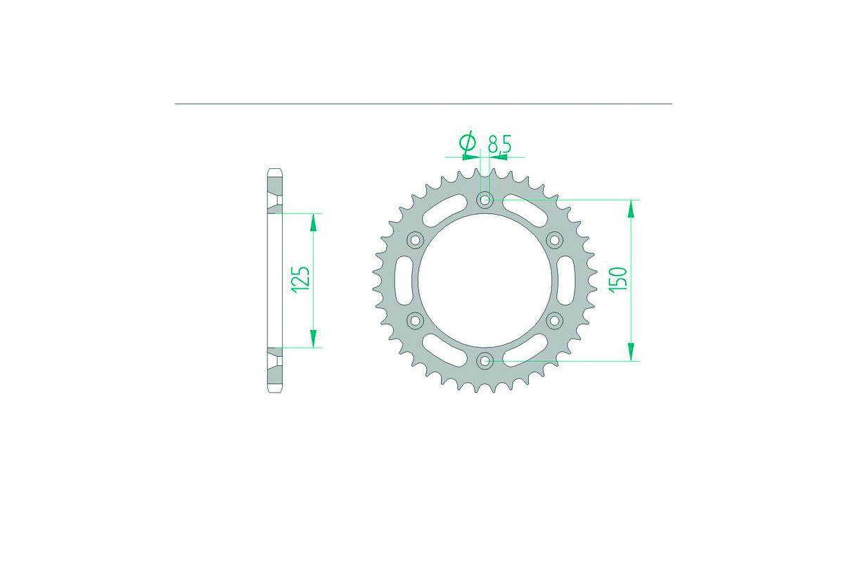 Couronne AFAM acier standard 71304 - 520