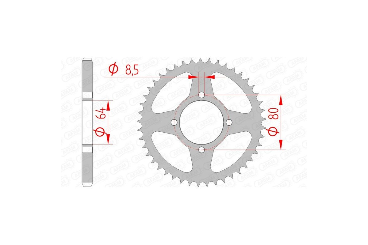 Couronne AFAM acier standard 12200 - 428