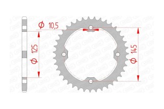 Couronne AFAM acier standard 12407 - 520