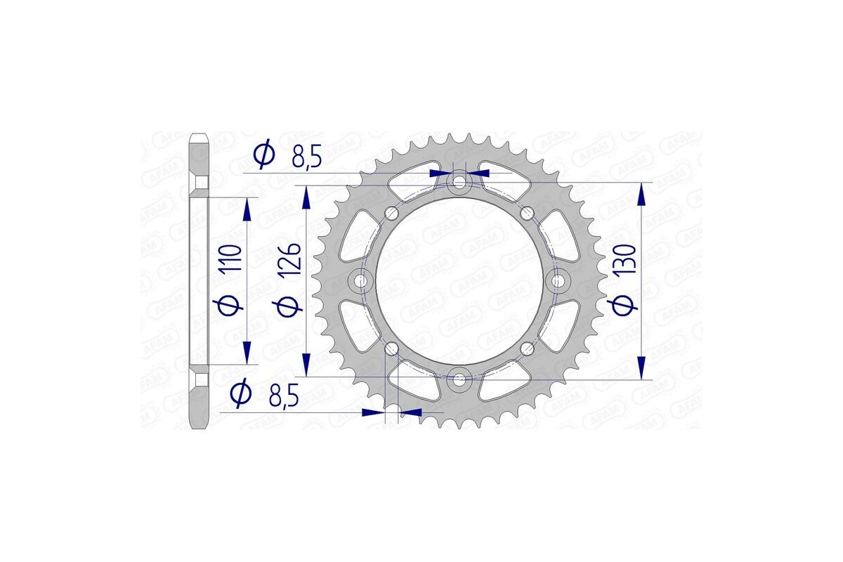 Couronne AFAM aluminium 17107420