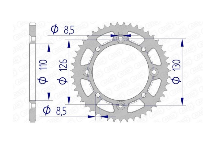 Couronne AFAM aluminium 17107420