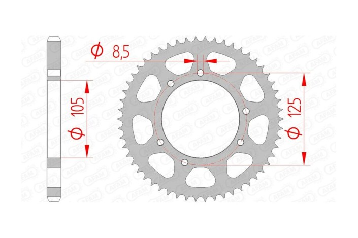 Couronne AFAM acier standard 47200 - 428