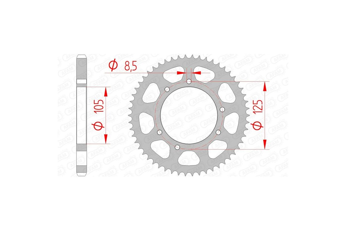Couronne AFAM acier standard 47200 - 428