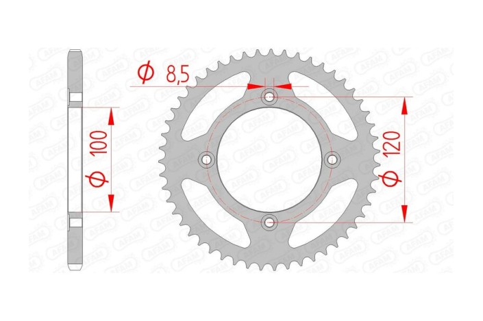 Couronne AFAM acier standard 38101 - 420